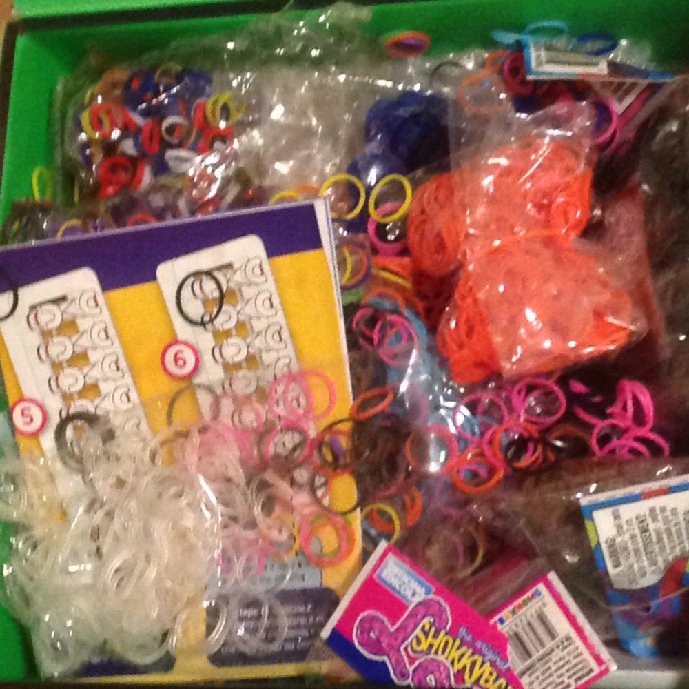 Mystery box of rainbow rubber bands